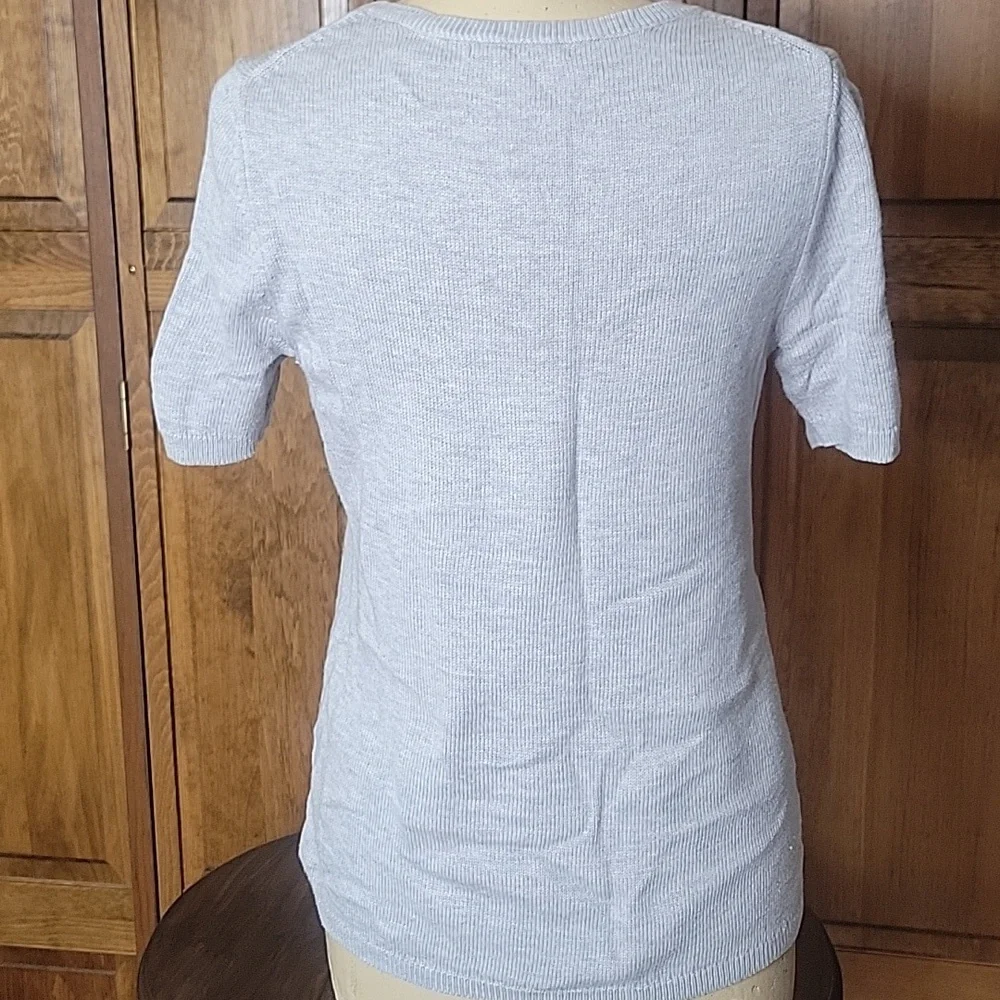 Gap Short Sleeve Wool Blend Sweater Sz L